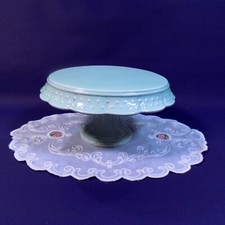 Bombay Duck Pale Green Vintage Style China Cake Stand 9.5 inch