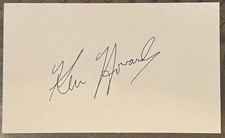 KEN HOWARD SIGNED 3"X5" INDEX