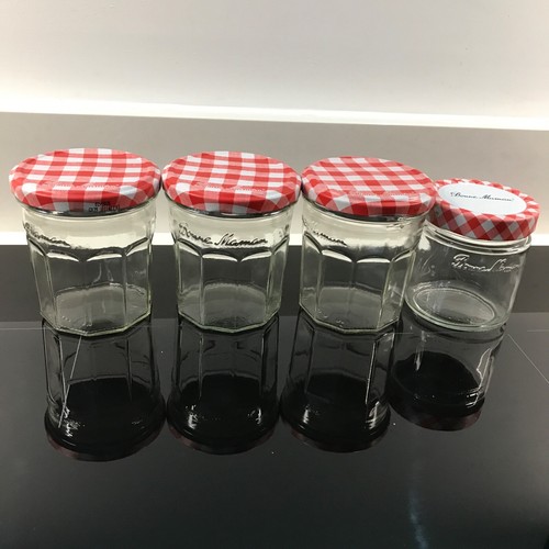Empty bonne maman glass jars - bonne,
