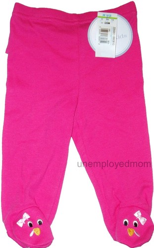 Girls pink ruffle pants - ruffle, footed