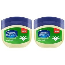 2x Vaseline Blueseal Light Natural Skin Petroleum Jelly Aloe Fresh 250ml