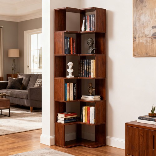 Tall corner bookcase - corner,