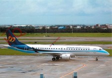 Postcard, MANDARIN AIRLINES EMBRAER EMB-190AR B-16821 @ TAIPEI [OKC 1147]