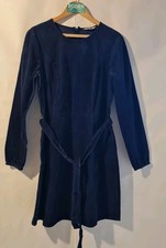 Boden Ladies Harriet Cord Dress Navy Size UK 14R Preloved  A5 