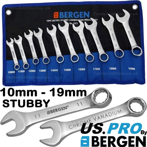 Pro stubby spanners 10pc - us,