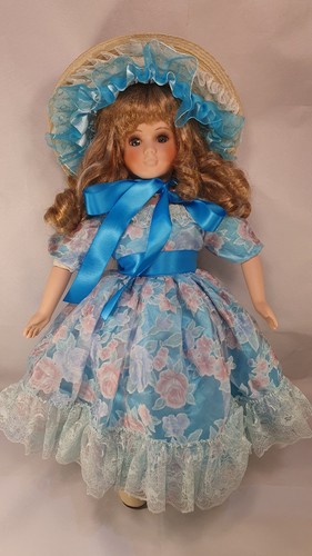 Porcelain doll - porcelain, 18"(46cm)