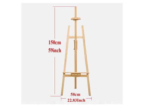 Pine easel 150cm tall - pine, and