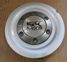 Genuine BK Racing Alloy wheel centre cap silver 150mm BC125