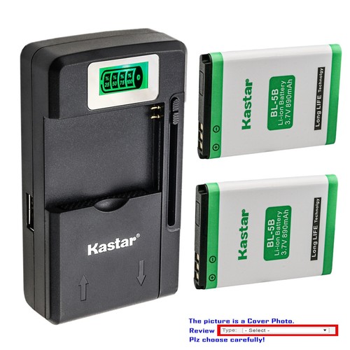 Kastar battery charger - kastar, bl-5b
