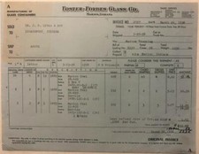 1956 Invoice Foster Forbes