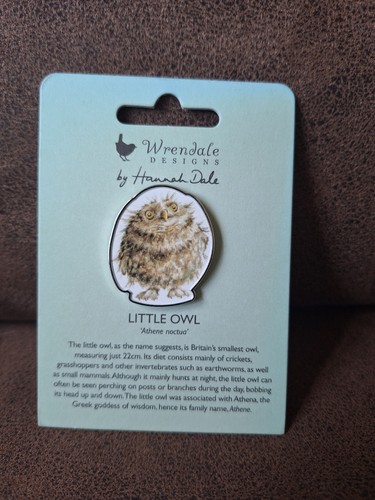 Wrendale designs owl pin badge - wrendale,
