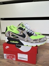 Nike Air Max 90 Duck Camo Volt Neon Green 8.5uk OG Box Rare Atmos