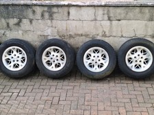 Alloy Wheels  set 16" Jeep grand cherokee zj xj with very good tyres 225 70 16 