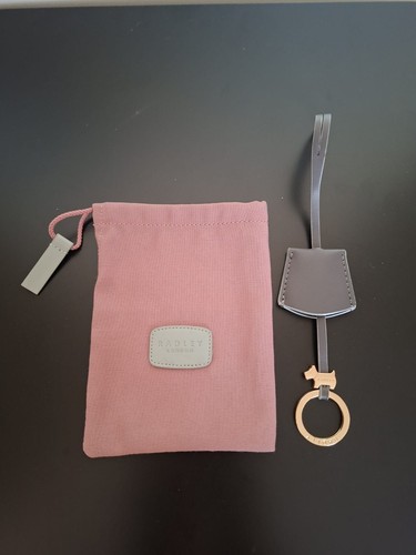 Radley leather charm keyring - radley,