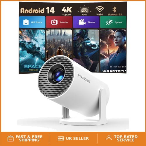 Smart portable projector 4k - portable,