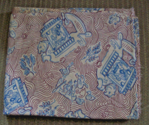 Vtg feed sack - sack, blue