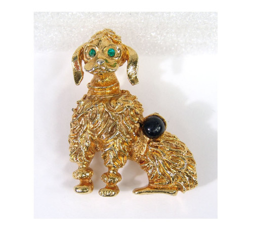 Vtg 1950s 1960s poodle pin - vtg,
