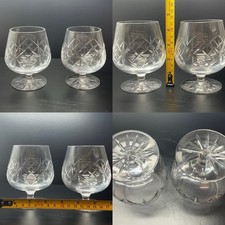 Pair Wedgwood Crystal Brandy