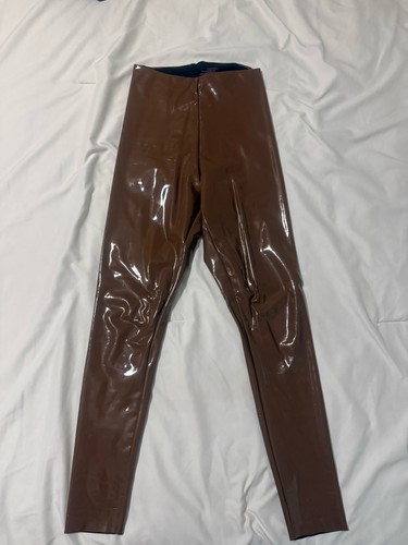 Commando brown faux patent - brown,