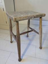 Beech Kitchen Stool with a