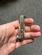 Vintage Silver Plated Lipstick-Size Lighter with Filigree Design – 5.5cm –