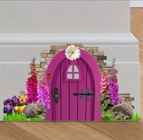 Cute mouse house wall sticker - cute,