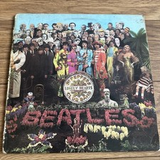 The Beatles Sergeant SGT Pepper Vinyl Record 1st Press PMC 7027 