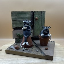 Aardman Figurine Creature Comforts 'Sid & Nancy The Shed Rats' 2004 Collectible 