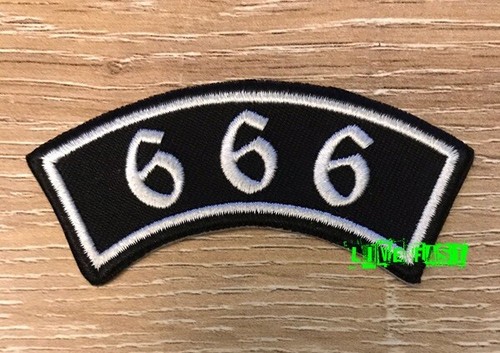 666 patch embroidered - 666, outlaw