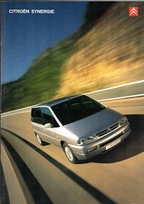Citroen Synergie 1999-2002 UK Market Brochure Exclusive, SX, LX 2.0i & HDi 110