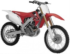 NEWRAY DIE CAST MODEL HONDA CRF250R RED AND WHITE, SCALE 1:12