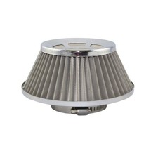 Universal High-Flow Mushroom Air Filter 76mm, Washable, Carbon Fibre Intake Auto