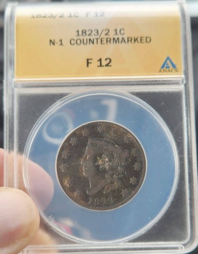 1823 coronet large cent - 1823/2,