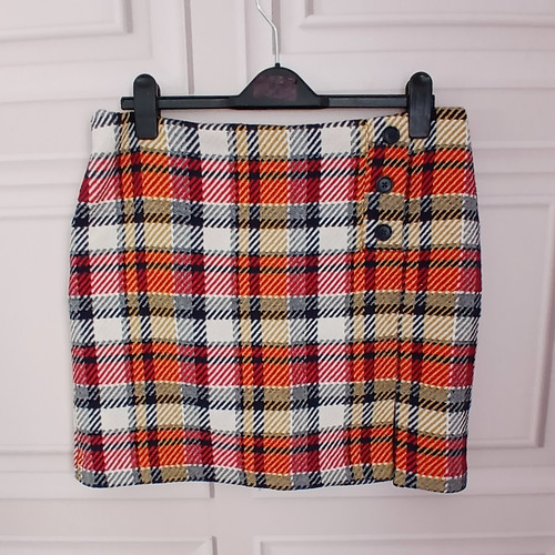 Multi tartan checked mini - checked,