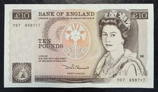 Old Ten £10 Pound Note Near Uncirculated