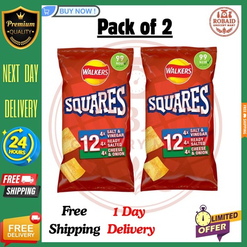 Walkers squares potato snacks - squares,