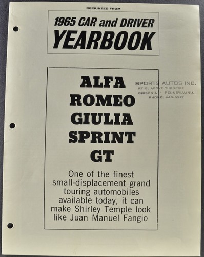 1965 alfa romeo giulia - giulia, sprint