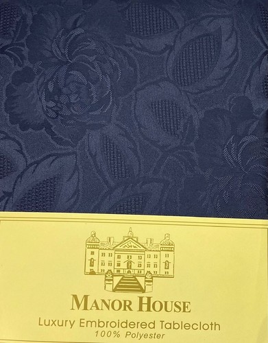 Rose jacquard navy 90 - 70", x