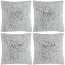 4 x Faux Fur Cushion Covers