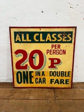 1950 60s Funfair Fairground Attraction Hand Painted Showman’s Sign Repainted 70s