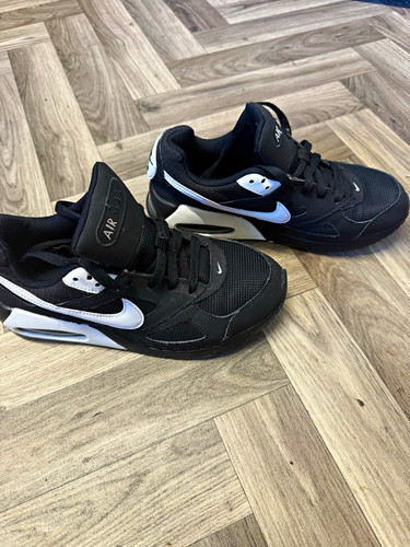 Nike air max black - black/white, lace