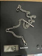 Antique sterling silver pocket - silver,