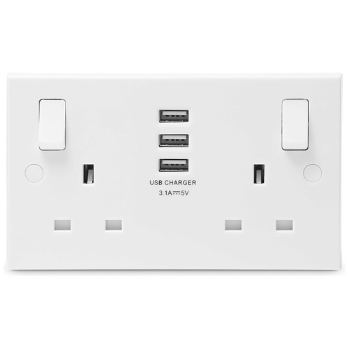 922u33 usb gang double - bg,