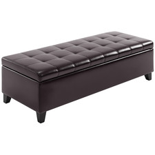 51" Tufted Top Storage Ottoman