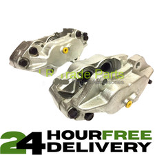 FITS DEFENDER NEW FRONT BRAKE CALIPERS X2 SOLID DISCS SEB500440/450