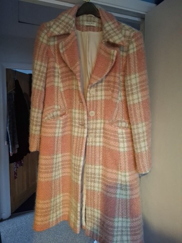 Women tweed long wool coat - women's,
