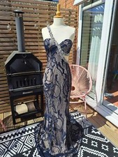 Pia Michi Navy Embellished
