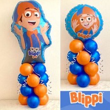 BLIPPI - BALLOON TABLE DECORATION DISPLAY - 2 DESIGNS - PARTY- NO HELIUM NEEDED