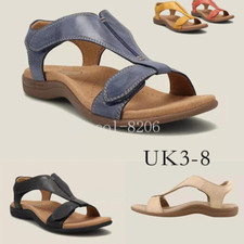 Summer Ladies Casual Orthopedic Wedge Sandals Walking Slingback Shoes UK
