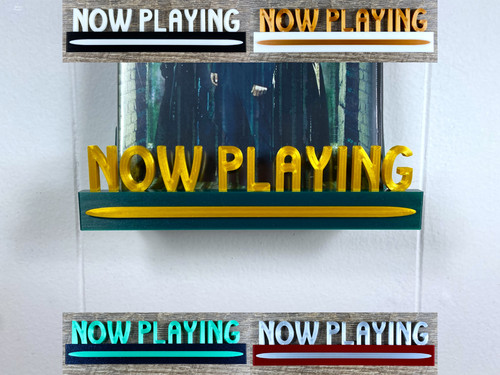 Retro now playing wall mount - wall,